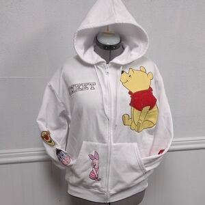 Disney White Hoodie with Pooh and Friends